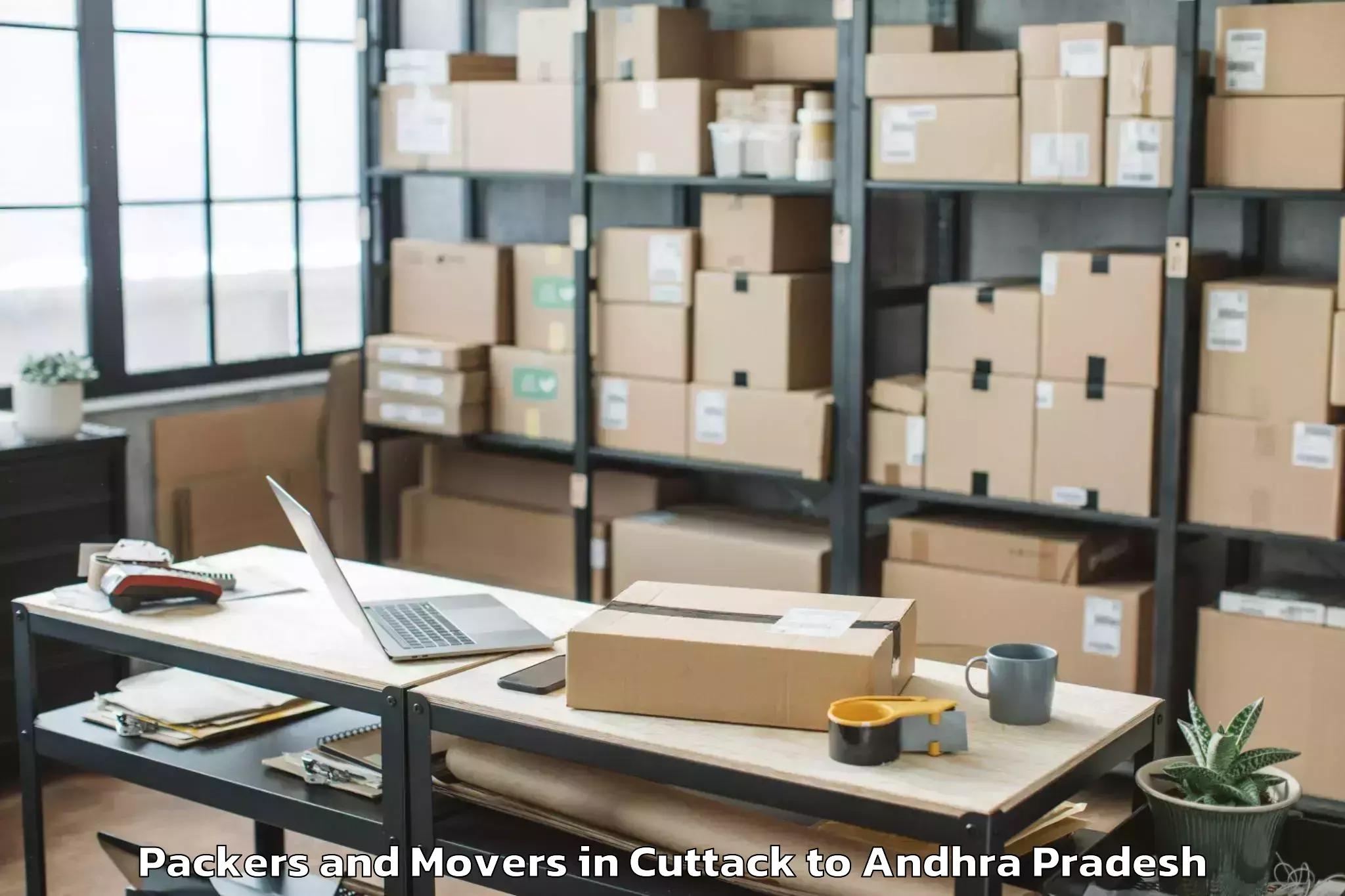 Professional Cuttack to Chirala Packers And Movers